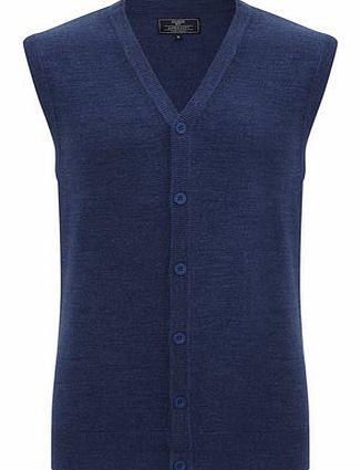 Bhs Blue Supersoft Waistcoat, Blue BR53A10FBLU
