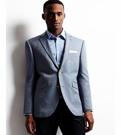 Bhs Blue Tailored Fit Oxford Blazer, Blue BR64J06EBLU