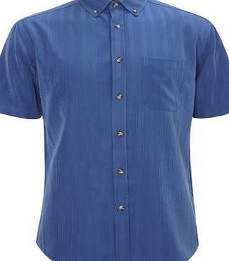 Bhs Blue Textured Soft Touch Shirt, Blue BR51S02GBLU