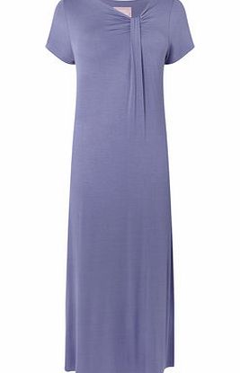Bhs Blue Viscose Side Knot Nightdress, blue 728891483