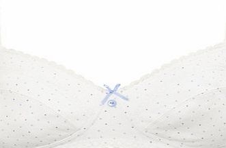 Bhs Blue/White Spot Print Nonwired Bra, sky/blue
