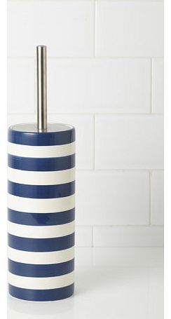 Bhs Blue/white stripe Ceramic Toilet Brush,