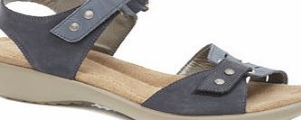 Bhs Blue Wide Fit Special Double Comfort Sandals,