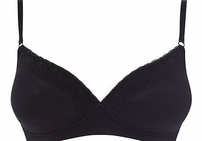 Bhs BodyBliss Black Softie Non-Wired T-Shirt Bra,