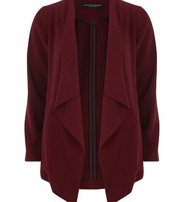 Bhs Bordeaux Crepe Waterfall Jacket, red 19129413874