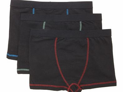 Bhs Boys 3 Pack Coloured Trunks, black/multi