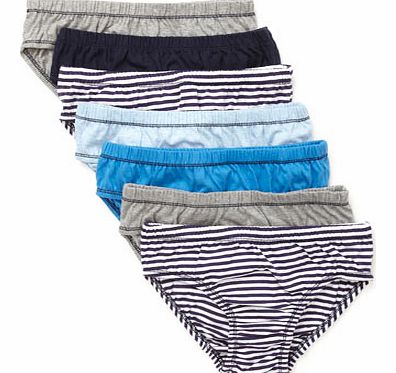 Boys 7 Pack Stripe Briefs, multi 1491129530