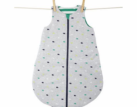 Boys Baby Boys 2.5 Tog Bear Sleepbag, grey marl