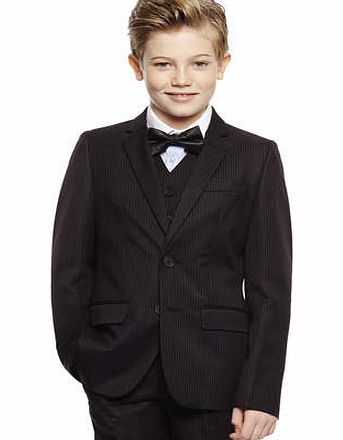 Bhs Boys Black New Orleans Pin Stripe Suit Jacket,