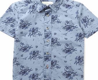 Bhs Boys Blue Floral Print Shirt, blue 1618391483