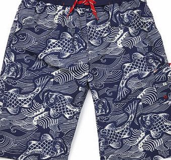 Bhs Boys Blue Print Swim Shorts, blue 2075721483