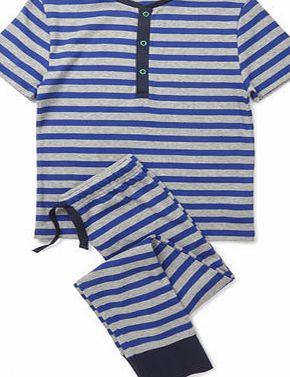 Bhs Boys Blue Stripe Pyjamas, blue multi 8890790214