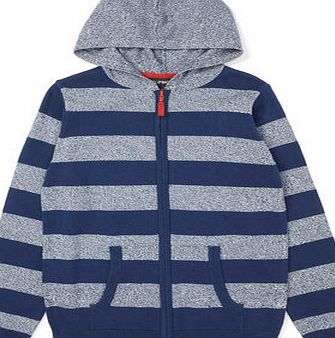 Bhs Boys Blue Striped Knitted Hoodie, blue 2076421483