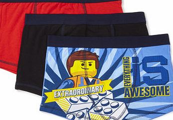 Bhs Boys Boys 3 Pack Lego Movie Trunks, blue