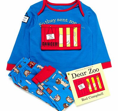Boys Dear Zoo Lift The Flap Pyjamas, light
