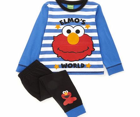 Bhs Boys Elmo Happy Pyjamas, blue 8890061483