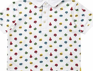 Bhs Boys Fruit Print Polo Shirt, white 1622780306