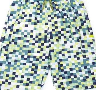 Bhs Boys Green Graphic Swim Shorts, green multi
