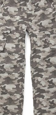 Bhs Boys Grey Camo Print Cargo Trousers, grey
