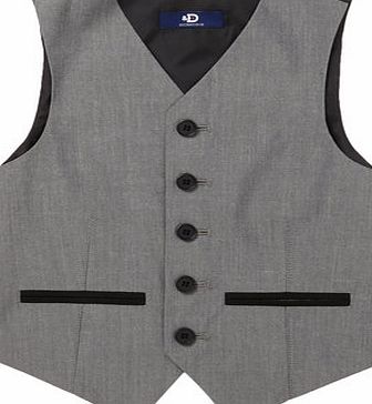 Bhs Boys Grey Panama Suit Waistcoat, grey 1614200870