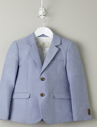 Bhs Boys JRM Blue Oxford Formal Suit Jacket, blue