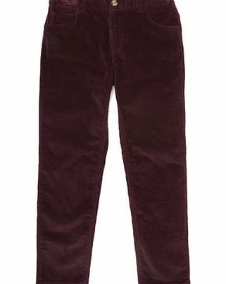 Bhs Boys JRM Burgundy Cord Trousers, burgundy