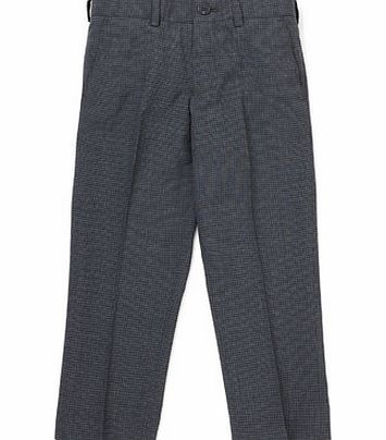 Bhs Boys JRM Charcoal Puppytooth Trousers, charcoal
