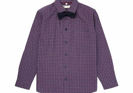 Bhs Boys JRM Purple Formal Shirt and Bowtie Set,