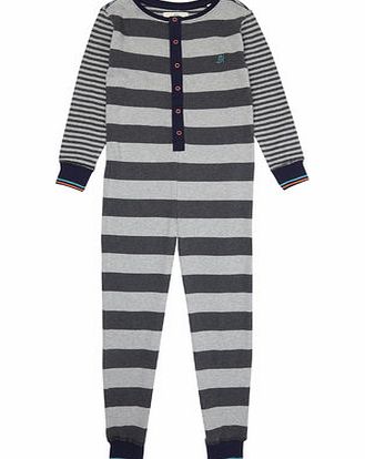 Bhs Boys JRM Striped Onesie, grey marl 8883703941