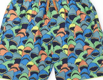 Bhs Boys Multi Colour Shark Print Swim Shorts, multi