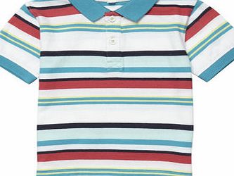 Bhs Boys Multi Stripe Polo Shirt, multi 1619599530