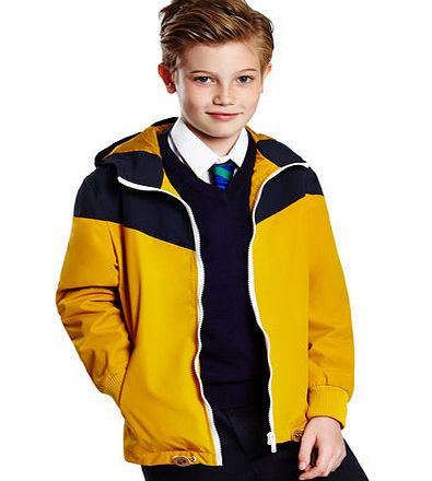 Boys Navy Colour Block Coat, navy 2068420249
