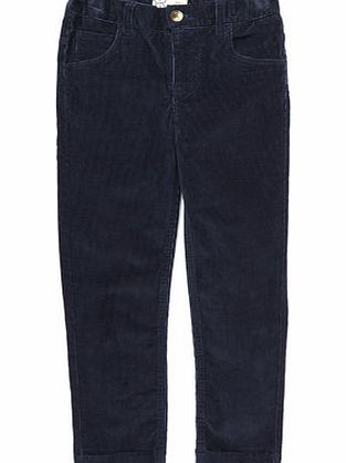 Bhs Boys Navy Cord Trousers, navy 1621480249