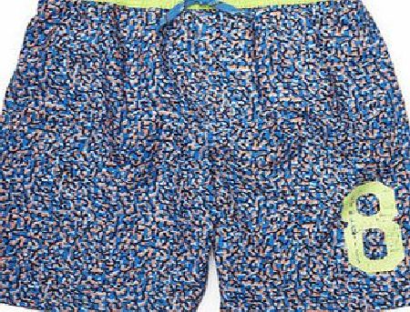 Bhs Boys Navy Print Swim Shorts, navy multi 2076245606
