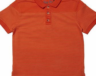 Bhs Boys Orange Stripe Polo Shirt, orange 2078364796