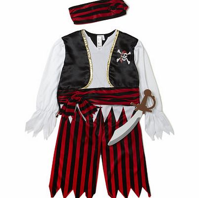 Bhs Boys Red Pirate Fancy Dress Outfit, red 8887323874