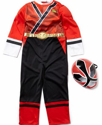 Bhs Boys Red Power Ranger Fancy Dress Outfit, red