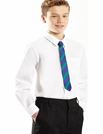 Boys Senior Boys Generous Fit 2 Pack Non-Iron