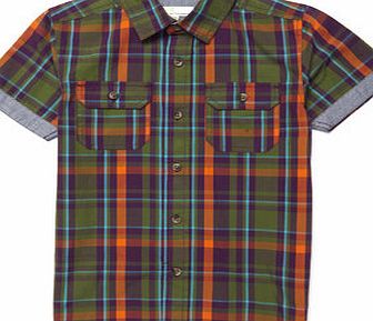 Bhs Boys Short Sleeve Checked Shirt, multi 1619409530