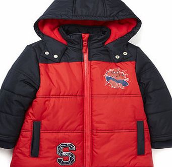 Bhs Boys Spider-Man Padded Coat, red 1616763874