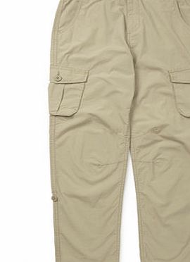 Bhs Boys Stone Roll-Up Cargo Trousers, grey 2078400870