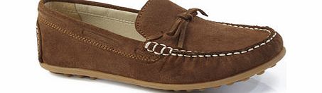 Bhs Boys Tan Suede Driving Shoes, tan 1119960730