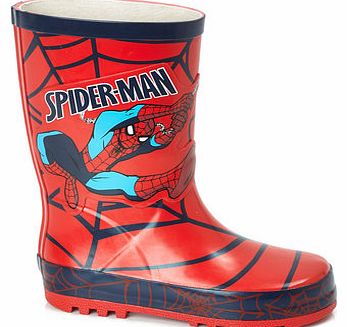 Bhs Boys Younger Boys Spiderman Wellies, red