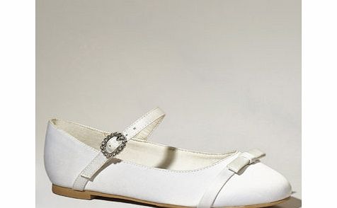 Bridesmaid Jane Bow Shoes, ivory 1121720904