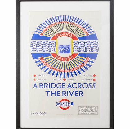 Bhs Bridge across the river Vintage London transport