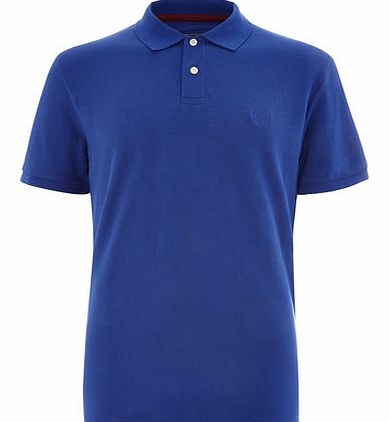 Bhs Bright Blue Plain Polo Shirt, Blue BR52P01FBLU