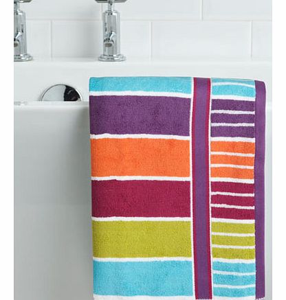 Bright broad stripe hand towel, brights 1929381295