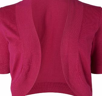 Bhs Bright Pink Bow Back Ocassion Bolero, bright
