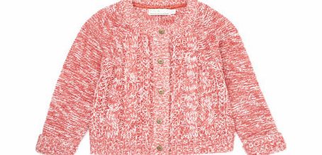Bhs Bright Pink Cable Knit Cardigan, bright pink