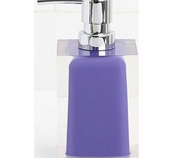 Bhs Bright purple square resin soap dispenser,